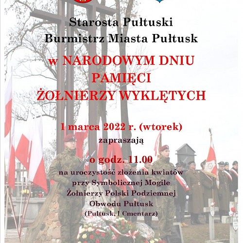 ZAPROSZENIE NA NARODOWY DZIEŃ PAMIĘCI ŻOŁNIERZY WYKLĘTYCH