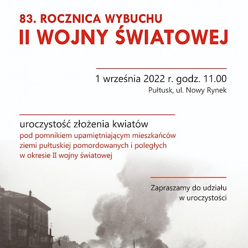 83.ROCZNICA WYBUCHU II WOJNY ŚWIATOWEJ